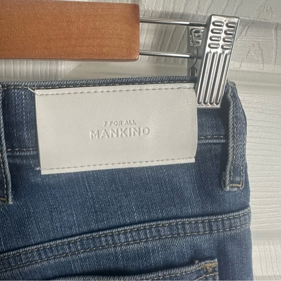 7 For All Mankind Light Wash easy Boot Jeans size 27 white label - Picture 5 of 11